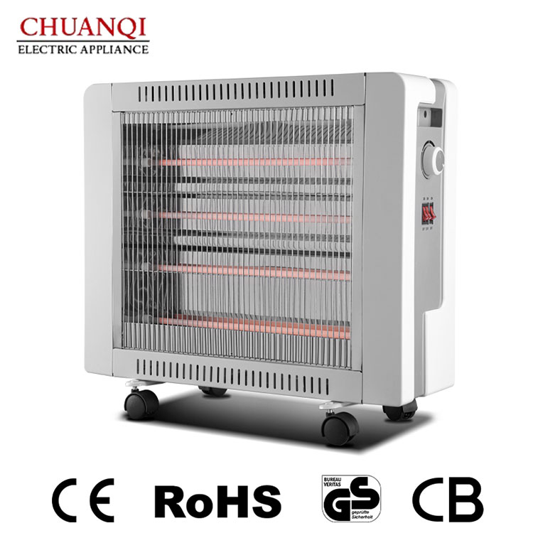 किन 2400W 5 ट्यूबको क्वार्ट्ज हीटर क्यास्टरको साथ आधुनिक घरहरूको लागि आदर्श ताप समाधान हो?